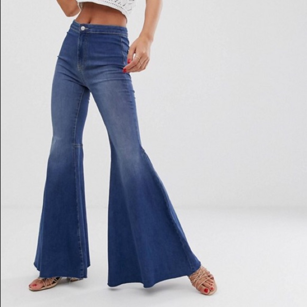 Free People Just Float On High Waist Flare Jean